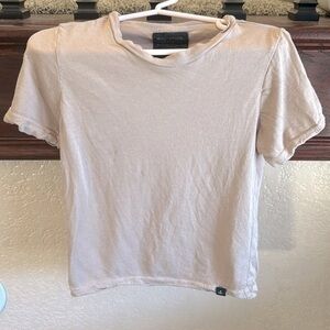 FREE with Any Purchase! Mini Brook Little Girls 4T Cream Tan Colored Plain Tee